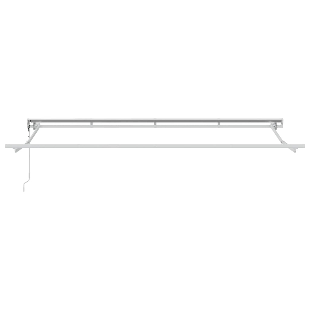 Toldo Retráctil Antracita 400 x 200 cm Poliéster y Aluminio