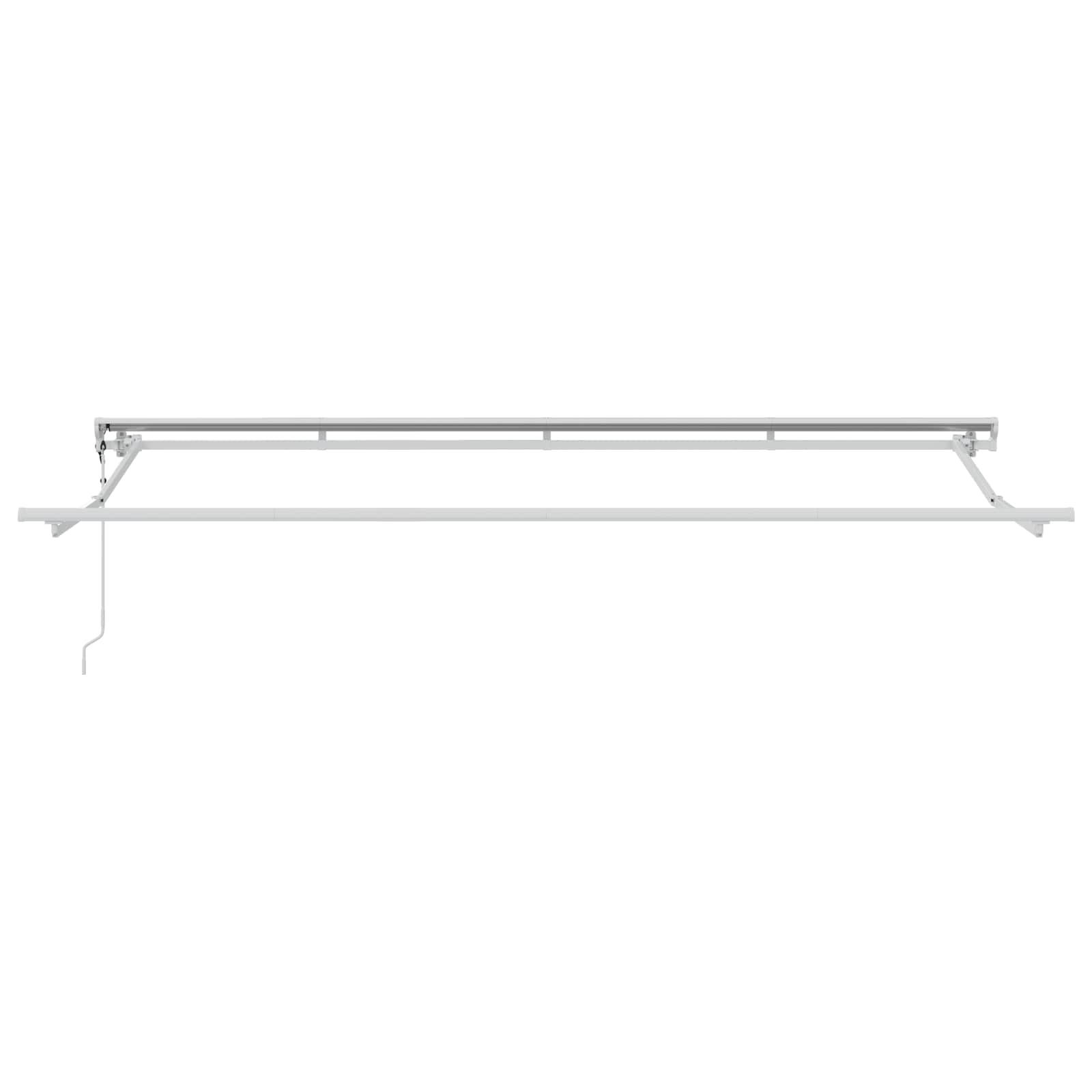 Toldo Retráctil Antracita 400 x 200 cm Poliéster y Aluminio