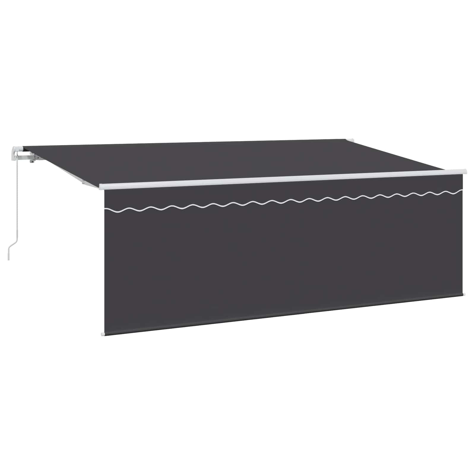 Toldo Laranja e Castanho 350 x 250 x 165 cm Poliéster