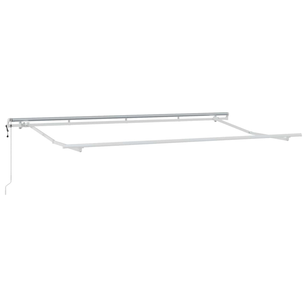 Toldo Retráctil Antracita 400 x 200 cm Poliéster y Aluminio