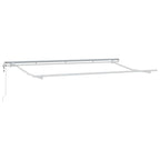 Toldo Retráctil Antracita 400 x 200 cm Poliéster y Aluminio