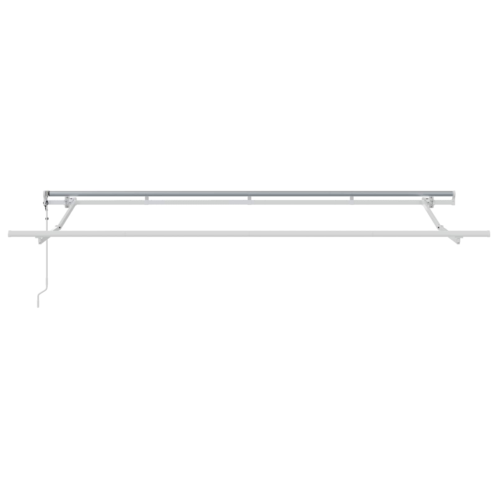 Toldo Retráctil Antracita 400 x 200 cm Poliéster y Aluminio