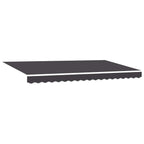 Toldo Retráctil Antracita 400 x 200 cm Poliéster y Aluminio