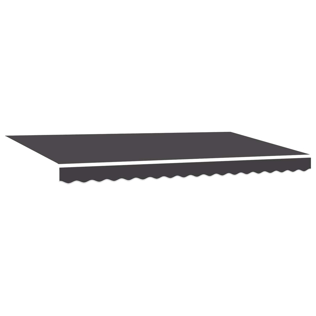 Toldo Retráctil Antracita 400 x 200 cm Poliéster y Aluminio