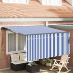 Toldo Retráctil Azul y 300 x 250 cm Poliéster y Aluminio
