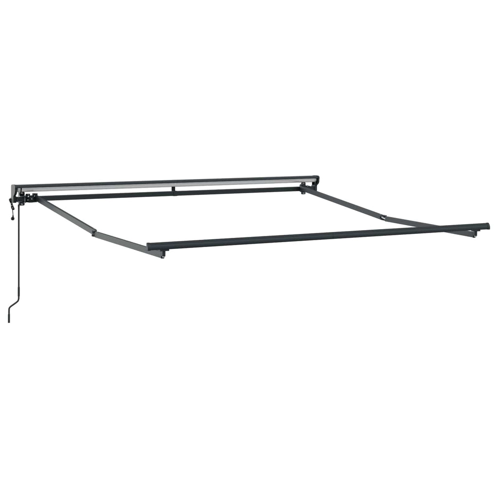 Toldo Retráctil Azul y 300 x 250 cm Poliéster y Aluminio