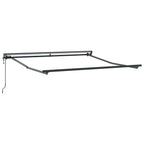 Toldo Retráctil Azul y 300 x 250 cm Poliéster y Aluminio