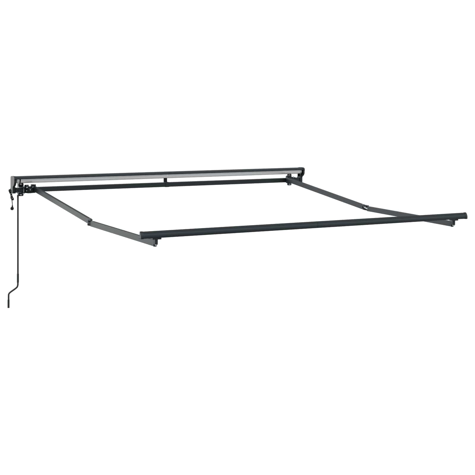 Toldo Retráctil Azul y 300 x 250 cm Poliéster y Aluminio