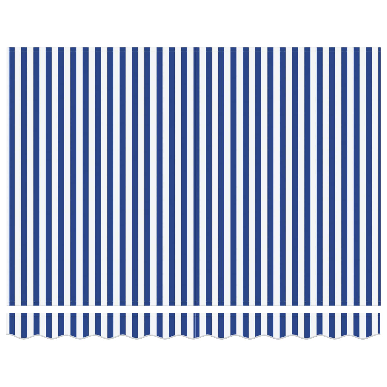 Toldo Retráctil Azul y 300 x 250 cm Poliéster y Aluminio