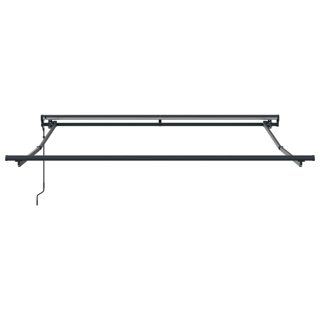 Toldo Retráctil Azul y 300 x 250 cm Poliéster y Aluminio