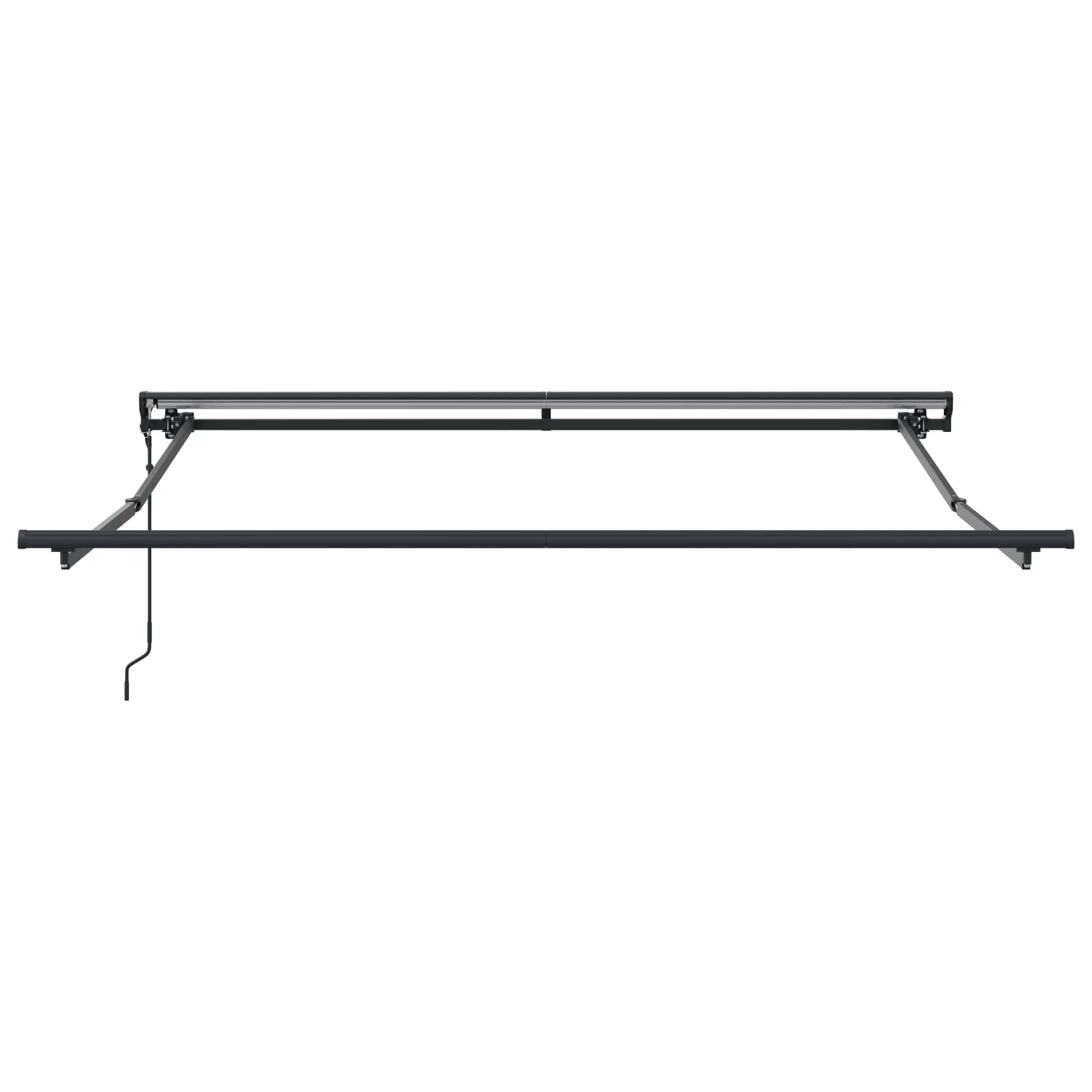 Toldo Retráctil Azul y 300 x 250 cm Poliéster y Aluminio
