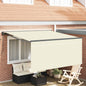 Toldo Retrátil Manual Creme 300 x 250 cm Poliéster e Alumínio