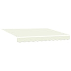 Toldo Retráctil Manual Crema 300 x 250 cm Poliéster y Aluminio