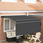 Toldo Retrátil Antracite 300 x 250 cm Poliéster e Alumínio