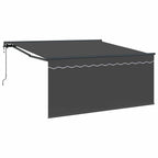 Toldo Retráctil Antracita 300 x 250 cm Poliéster y Aluminio