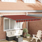 Toldo Retrátil 300 x 250 cm Tecido e Alumínio