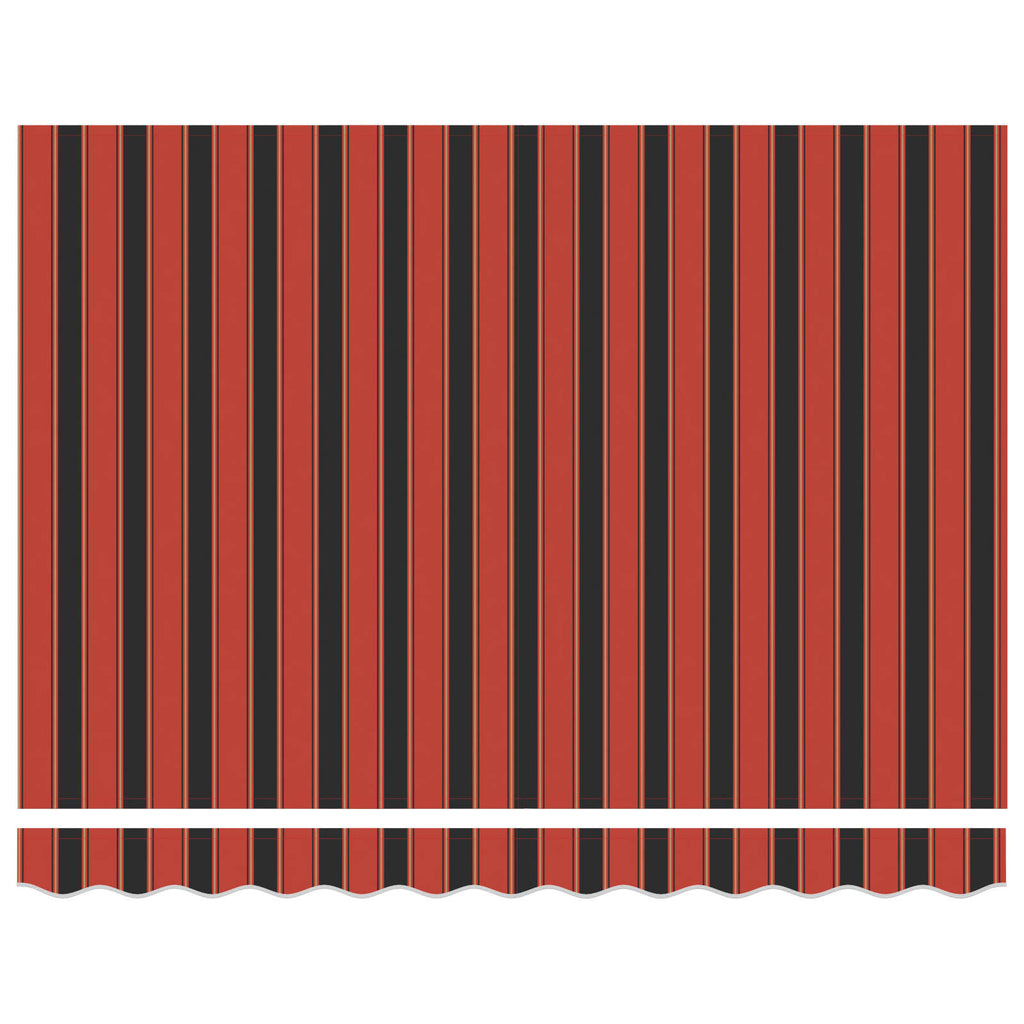 Toldo Retráctil Manual Naranja y Marrón 300 x 250 cm