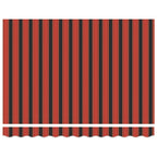 Toldo Retráctil Manual Naranja y Marrón 300 x 250 cm
