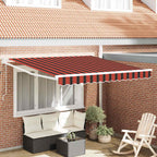 Toldo Retráctil Naranja y Marrón 300 x 250 cm