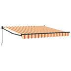Toldo Retráctil Manual Amarillo y Naranja 300 x 250 cm