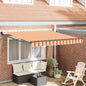 Toldo Retráctil Amarillo y Naranja 300 x 250 cm