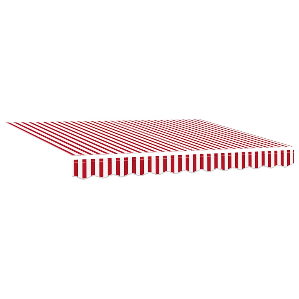 Toldo Retráctil Manual Rojo y 300 x 250 cm Poliéster y Aluminio