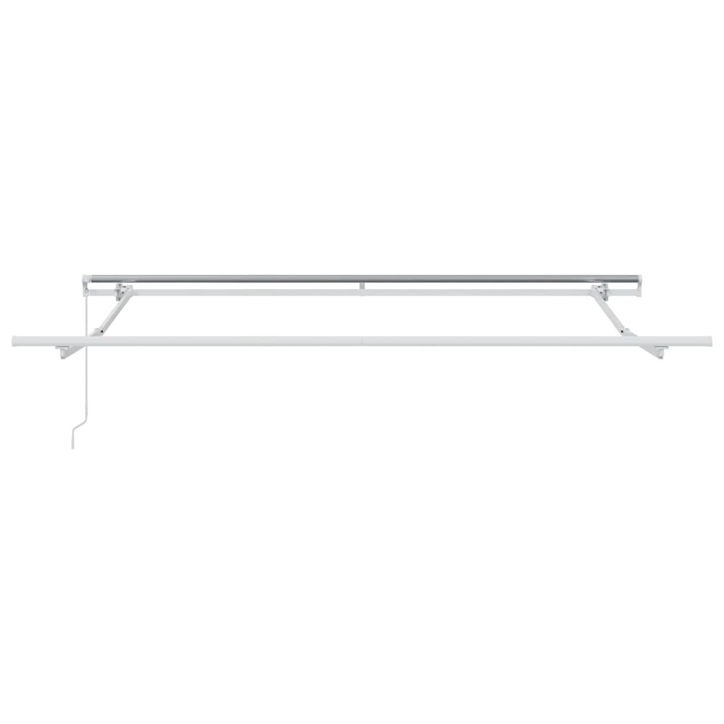 Toldo Retráctil Manual Rojo y 300 x 250 cm Poliéster y Aluminio