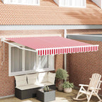 Toldo Retráctil Eléctrico 2,5 x 2 m 100% Poliéster y Aluminio