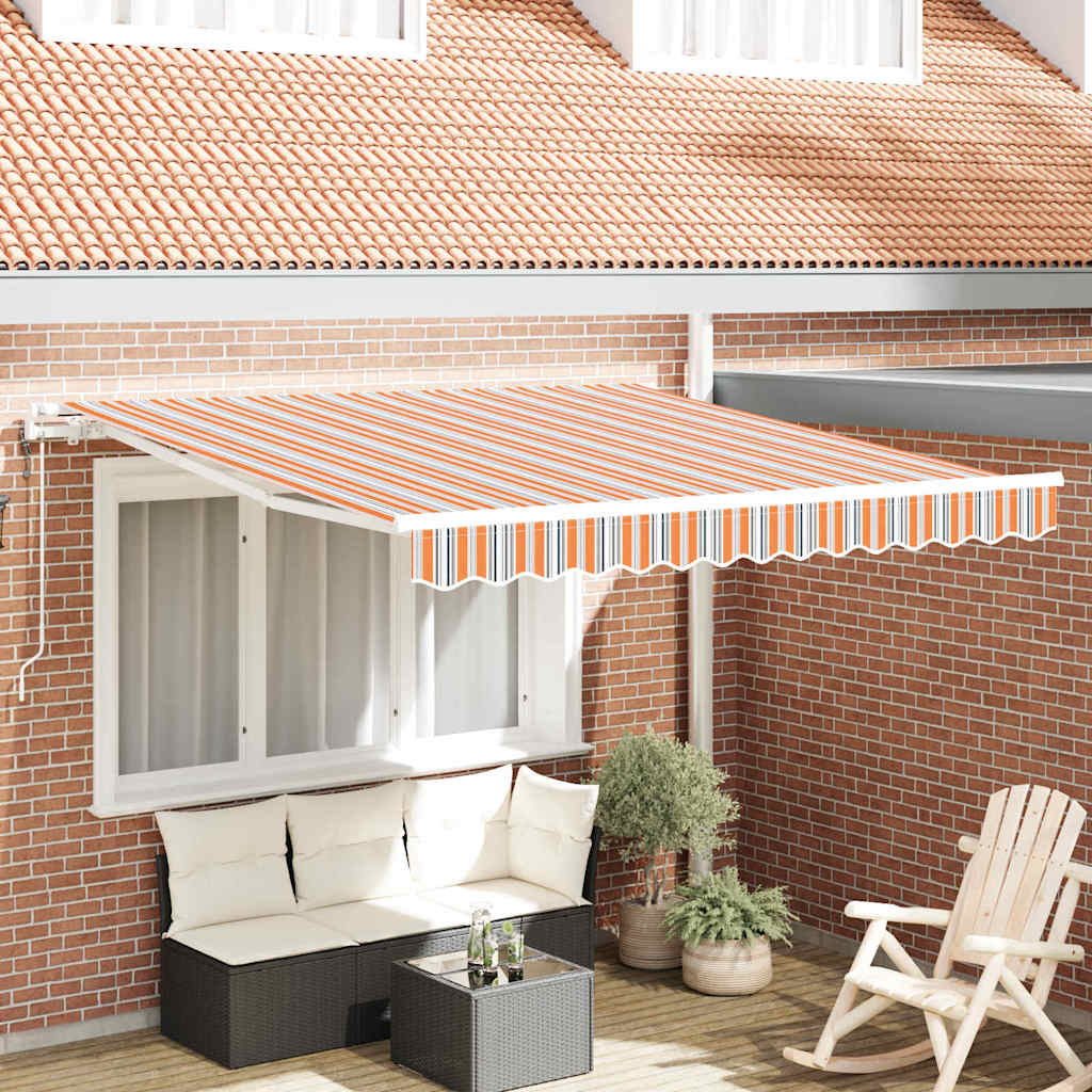 Toldo Retráctil Eléctrico 2,5 x 2 m 100% Poliéster y Aluminio