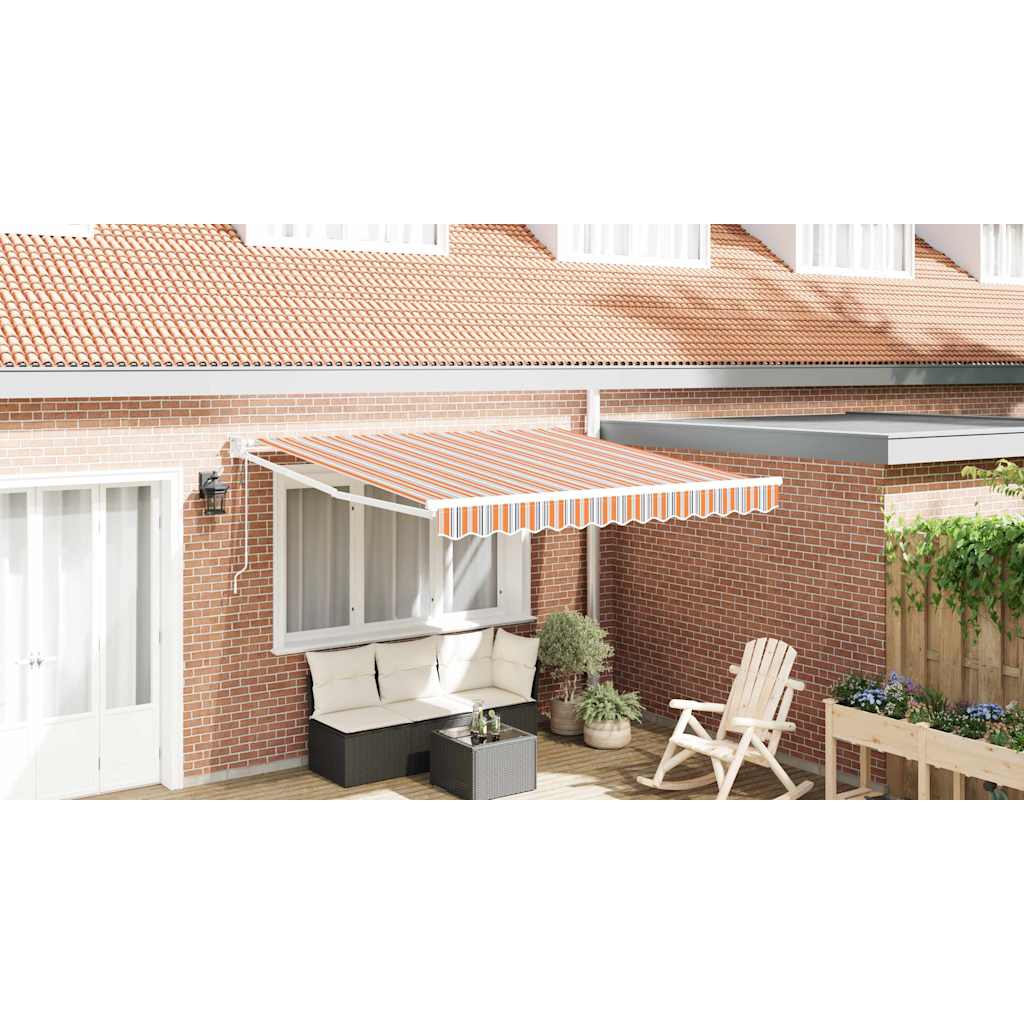 Toldo Retrátil Antracite 400 x 200 cm Poliéster e Alumínio