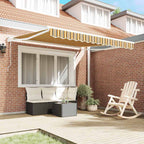 Toldo Retráctil Multicolor 300 x 250 cm Poliéster y Aluminio