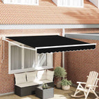 Toldo Manual Negro 300 x 250 x 165 cm Poliéster