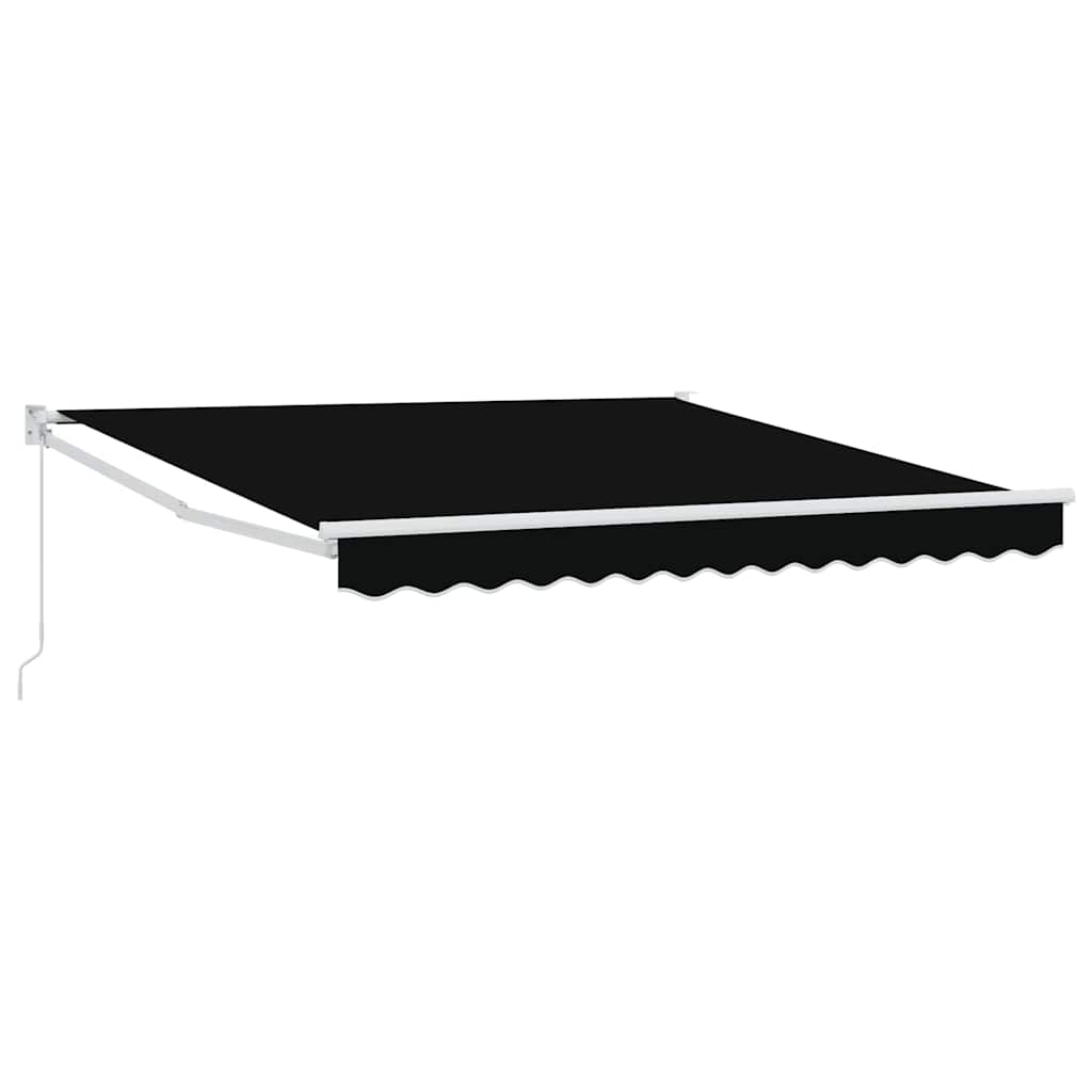 Toldo Manual Negro 300 x 250 x 165 cm Poliéster