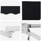 Toldo Negro 300 x 250 x 165 cm Poliéster
