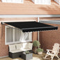 Toldo Manual Preto 300 x 250 x 165 cm Poliéster