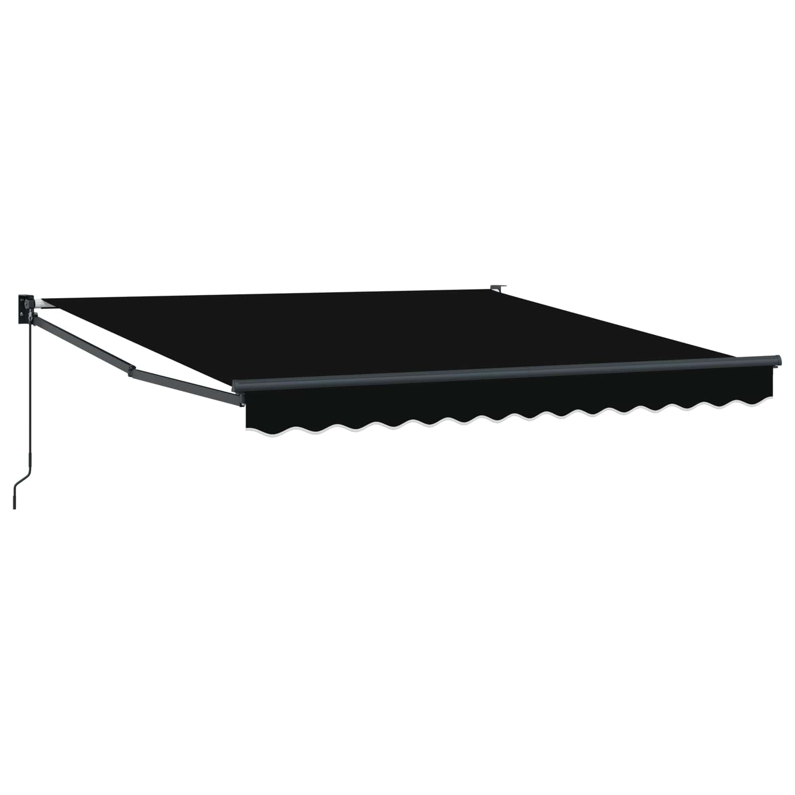 Toldo Manual Negro 300 x 250 x 165 cm Poliéster