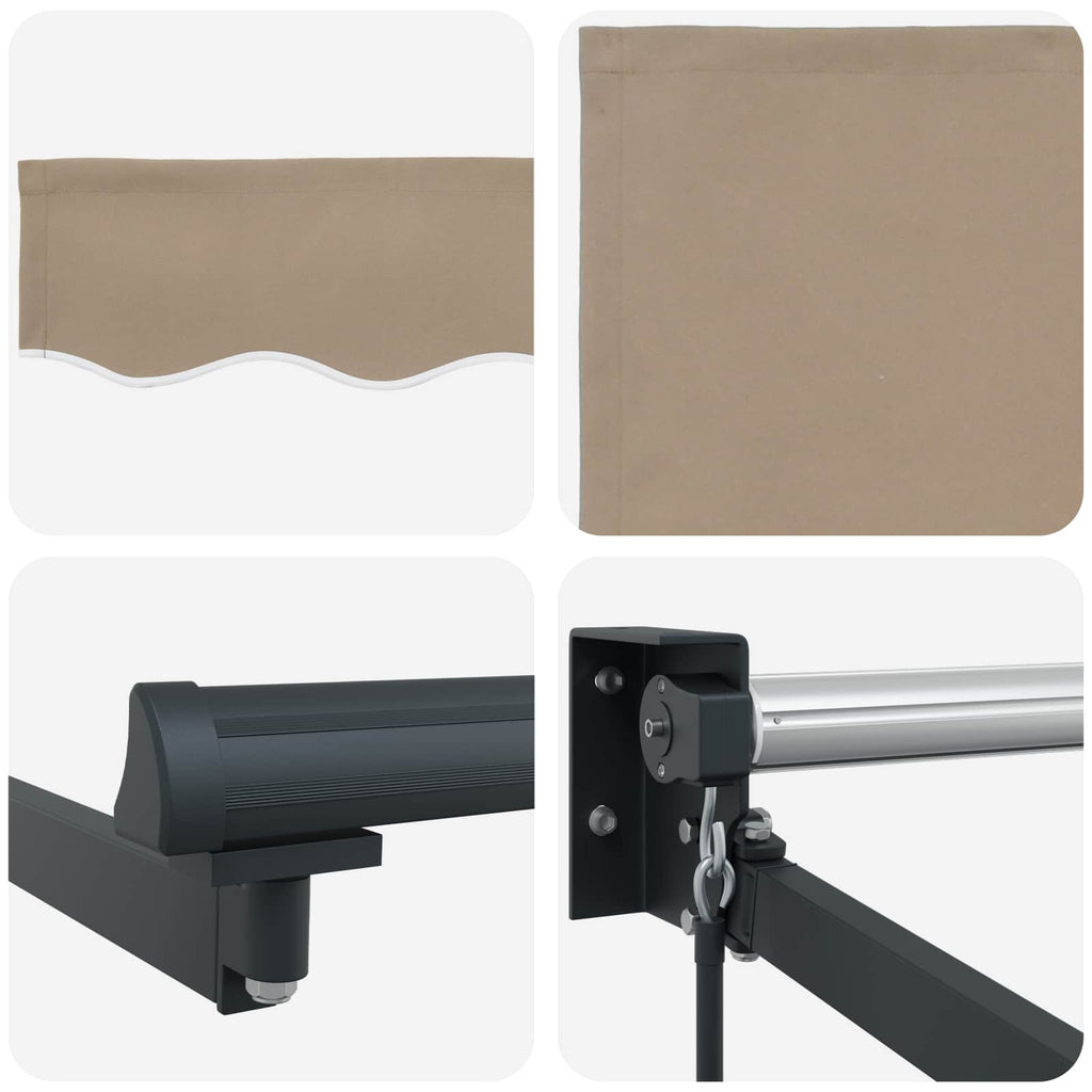 Toldo Manual Beige 300 x 250 x 165 cm Poliéster