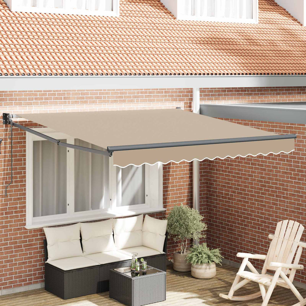 Toldo Amarillo y Naranja 500 x 300 x 165 cm Poliéster y metal