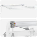 Toldo Retráctil 300 x 250 cm Poliéster y metal