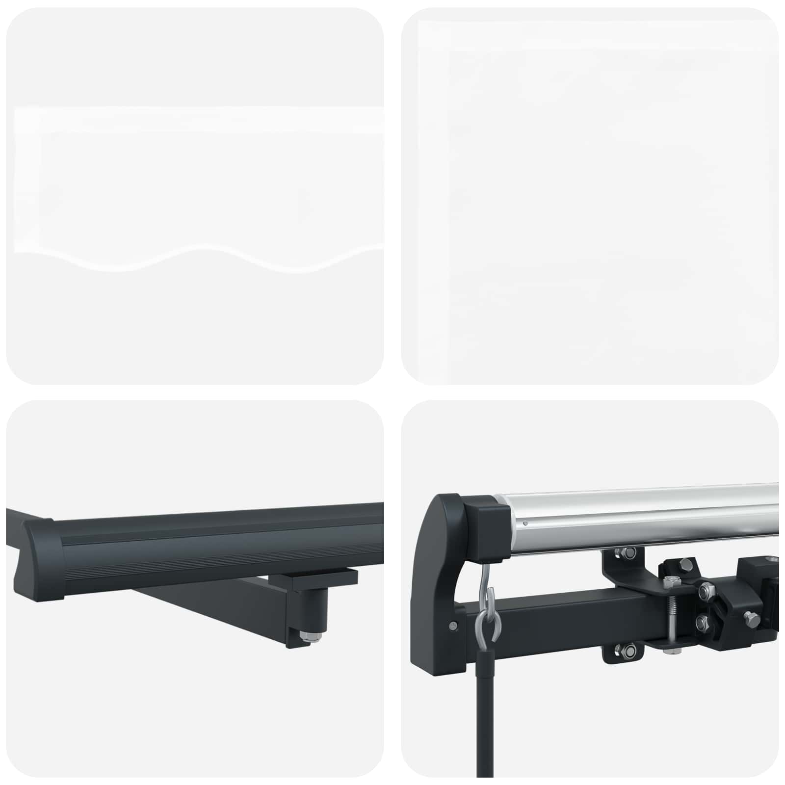 Toldo Retráctil 300 x 250 cm Poliéster y Acero
