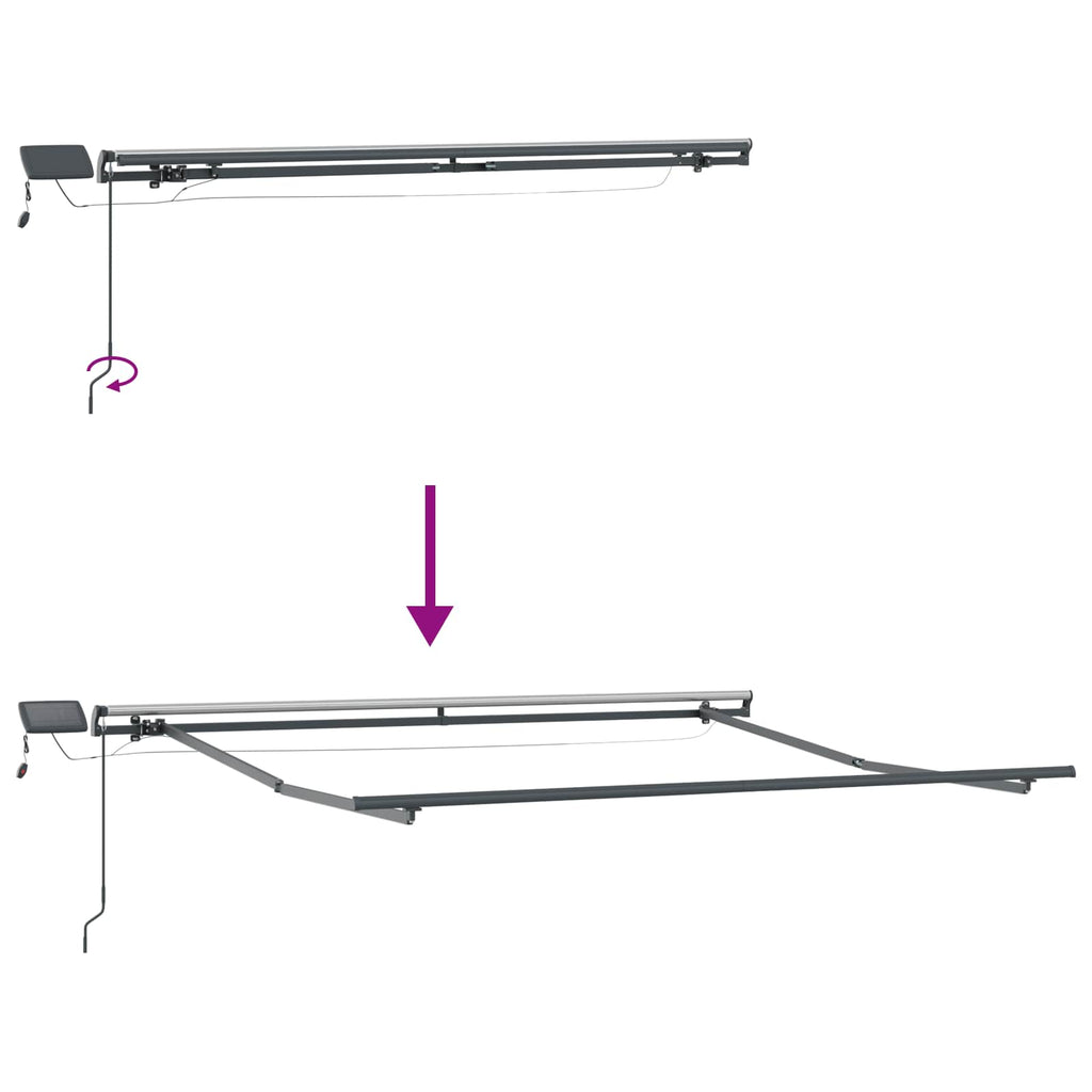 Toldo Retráctil 300 x 250 cm tela