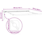 Toldo Retráctil 300 x 250 cm Tela y Metal