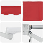 Toldo Rojo 300 x 250 x 165 cm Poliéster