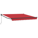 Toldo Manual Rojo 300 x 250 x 165 cm Poliéster