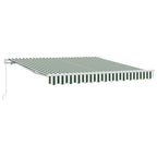 Toldo Manual Verde y 300 x 250 x 165 cm Poliéster