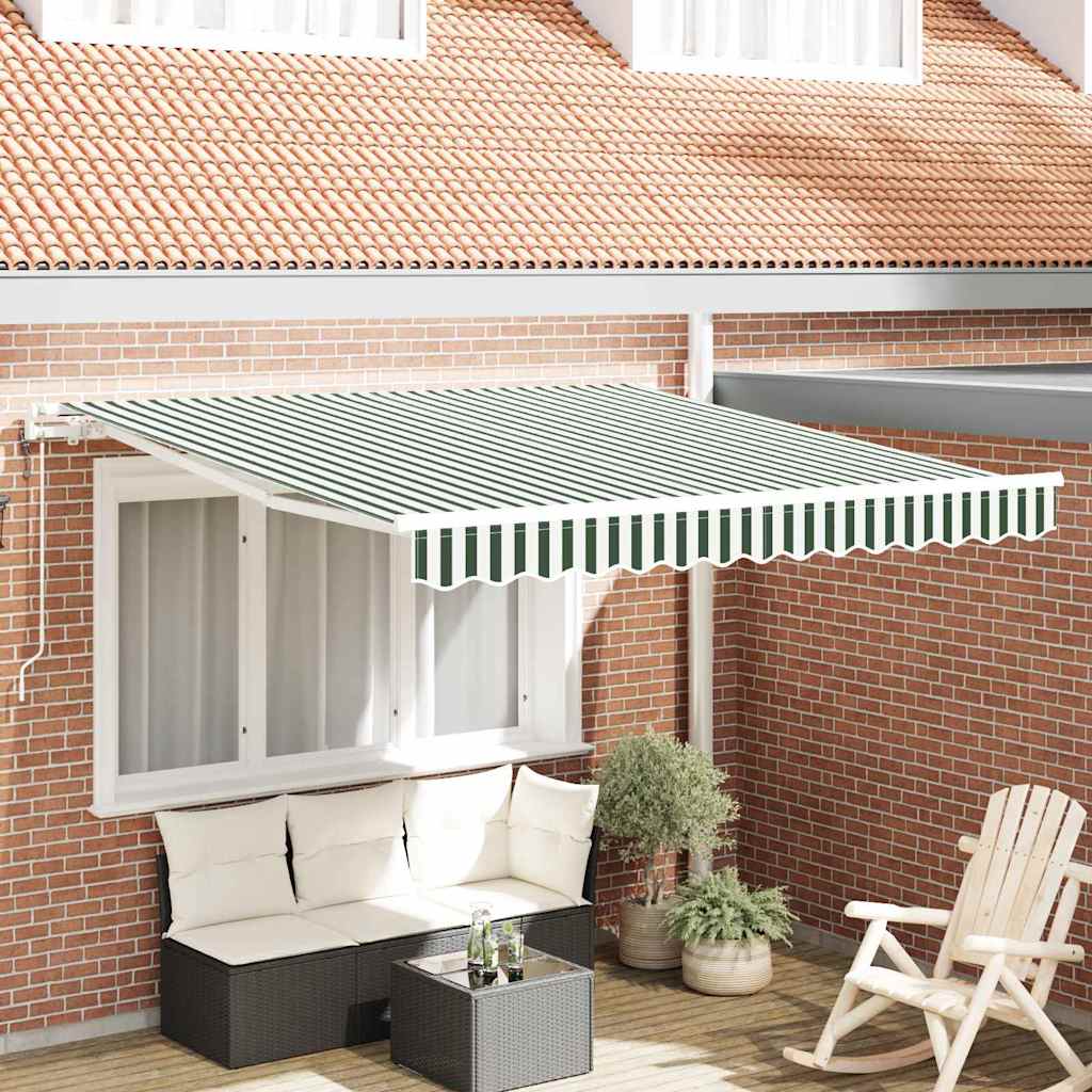 Toldo Retráctil Eléctrico 2,5 x 2 m 100% Poliéster y Aluminio