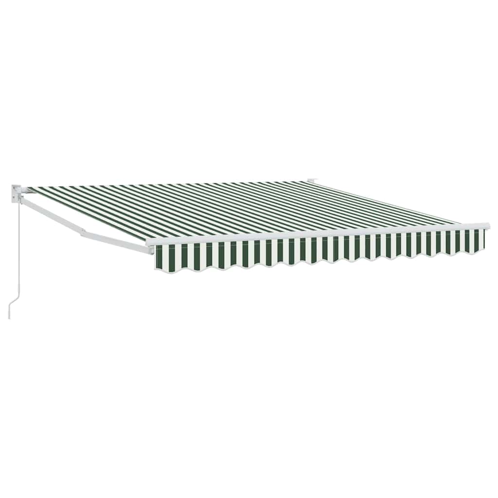 Toldo Manual Verde y 300 x 250 x 165 cm Poliéster