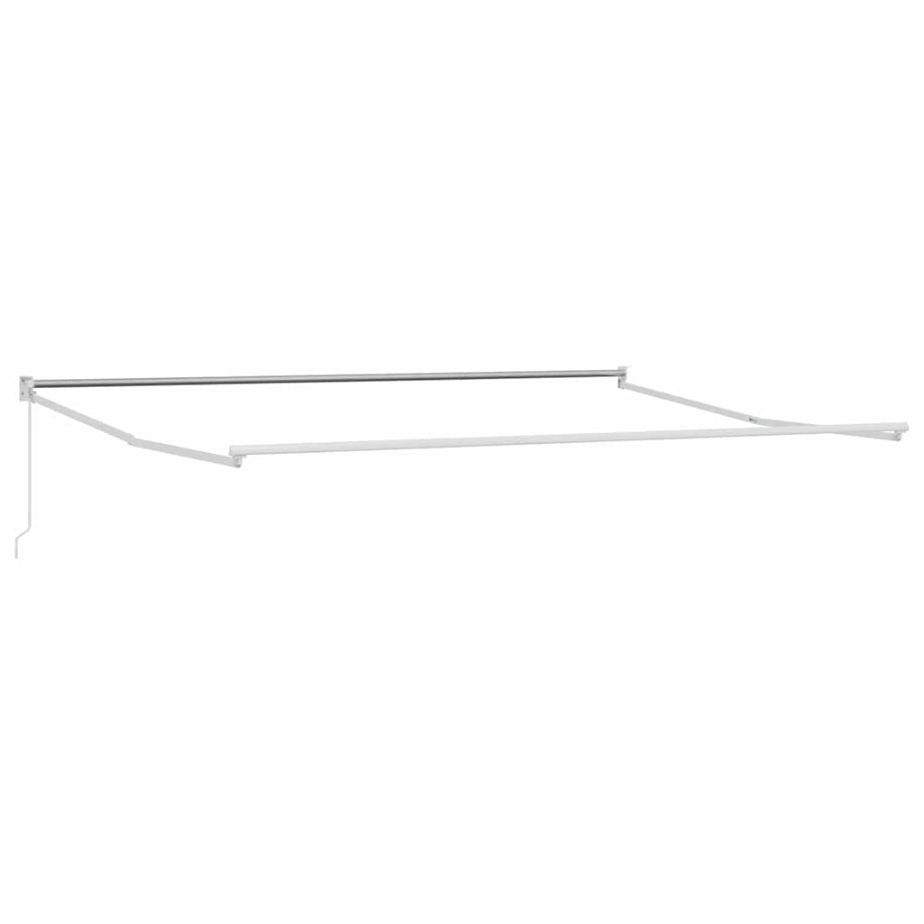 Toldo Manual Rojo y Negro 350 x 250 x 165 cm Poliéster