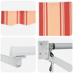 Toldo Amarillo y Naranja 350 x 250 x 165 cm Poliéster