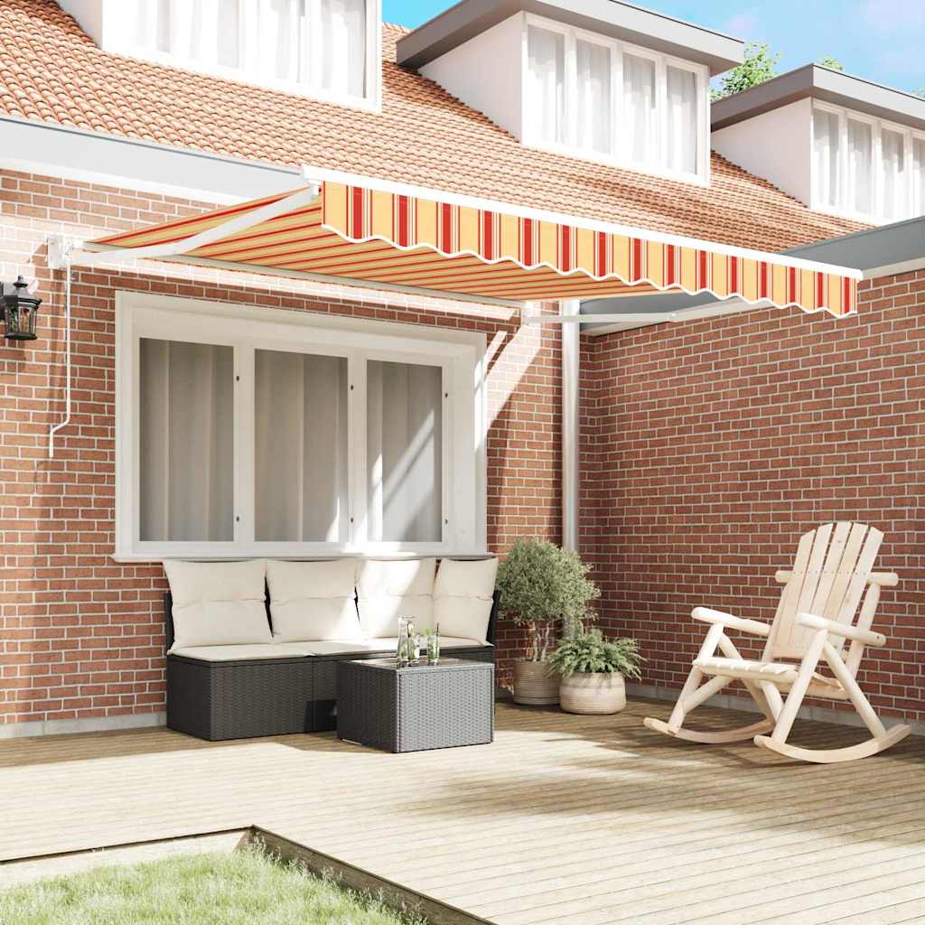 Toldo Amarillo y Naranja 350 x 250 x 165 cm Poliéster